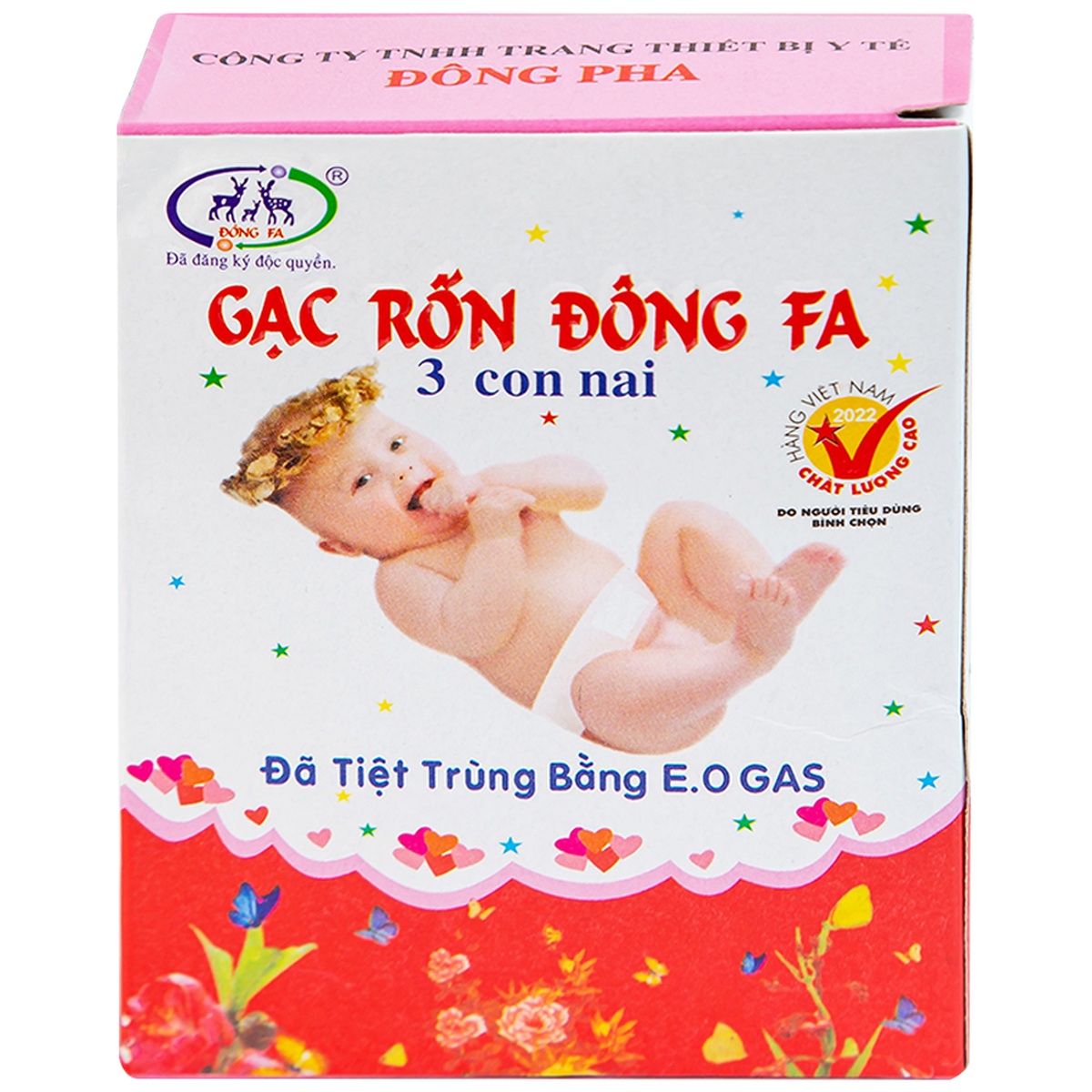 Băng rốn Đông FA 3 con nai - mặt trái