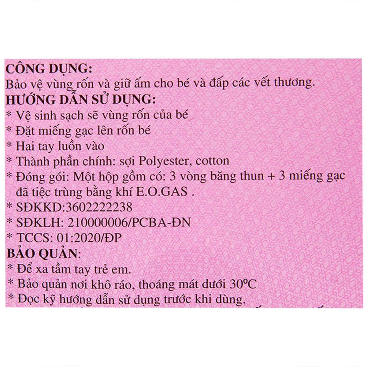 Băng rốn Đông FA 3 con nai - mặt sau