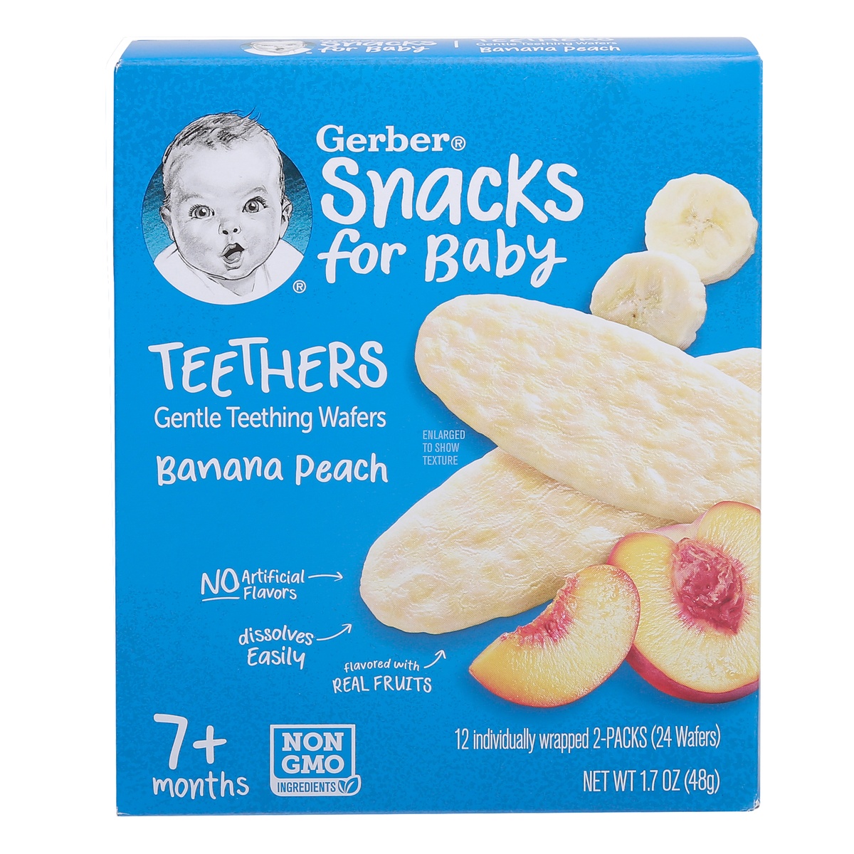 Bánh gạo ăn dặm Gerber vị chuối đào 48g - hình 6