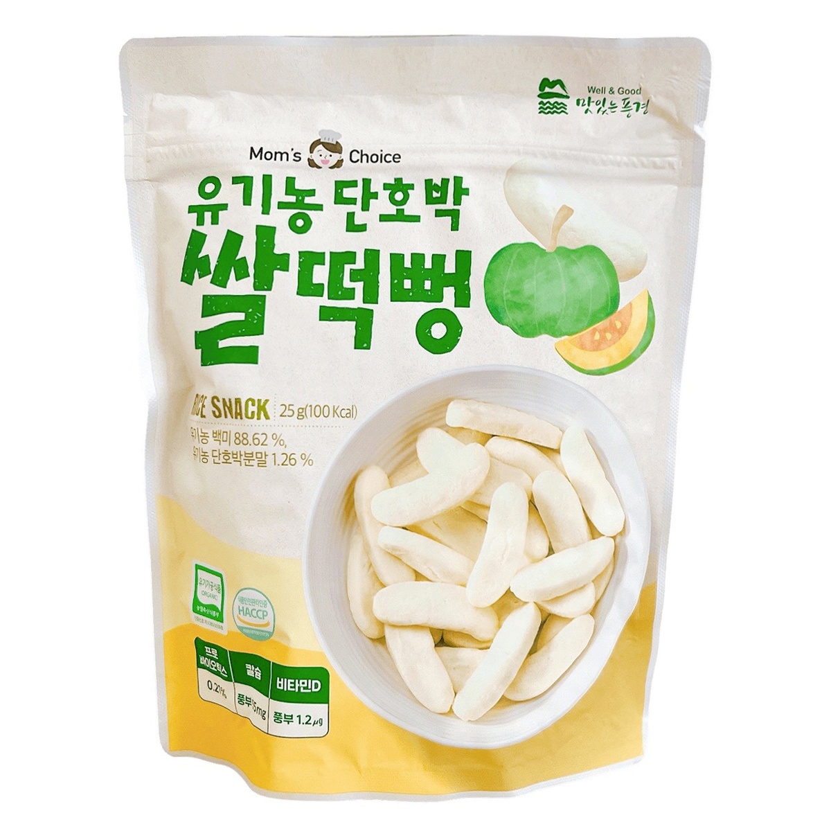Bánh gạo hữu cơ Mom's Choice vị bí đỏ 6m+