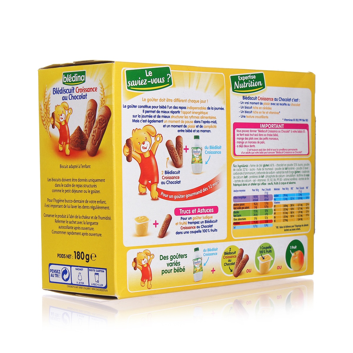 Bánh quy Blendina 180gr - mặt phải