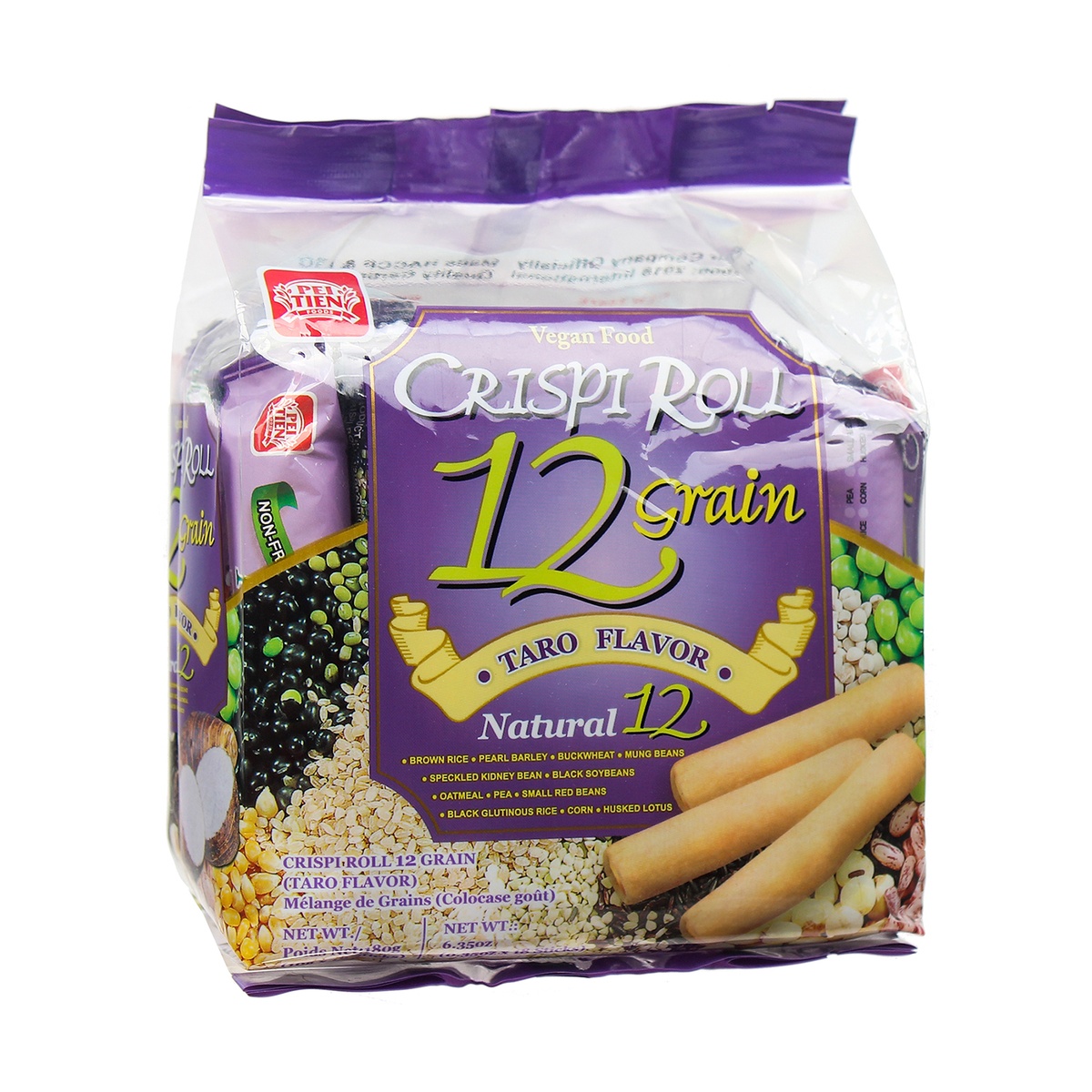 Bánh quy dinh dưỡng 12 loại ngũ cốc 180g vị khoai môn - mặt phải