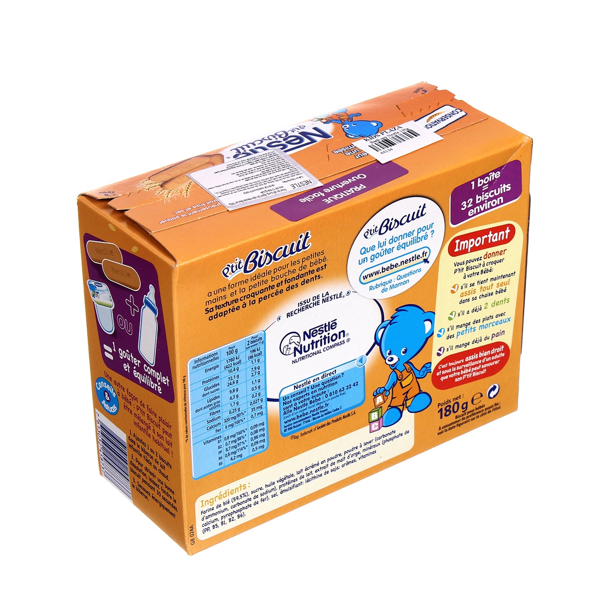 Bánh quy Nestle 180gr - mặt phải