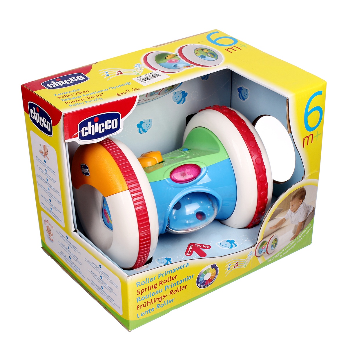 Bánh xe lăn phát nhạc cho bé Chicco - góc nghiêng