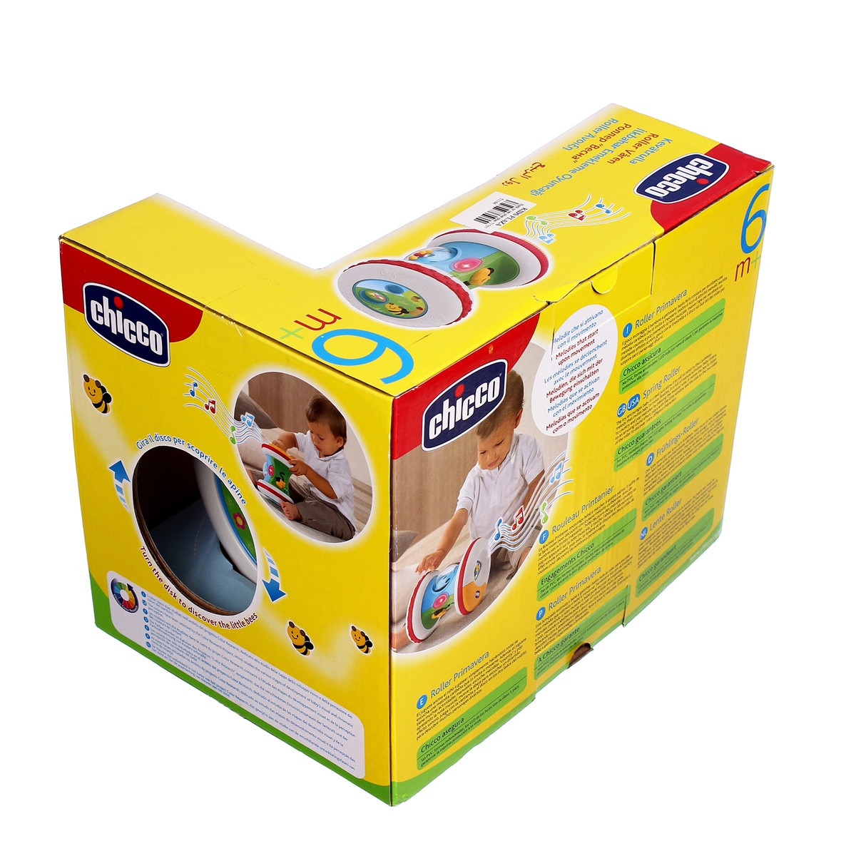 Bánh xe lăn phát nhạc cho bé Chicco - mặt sau