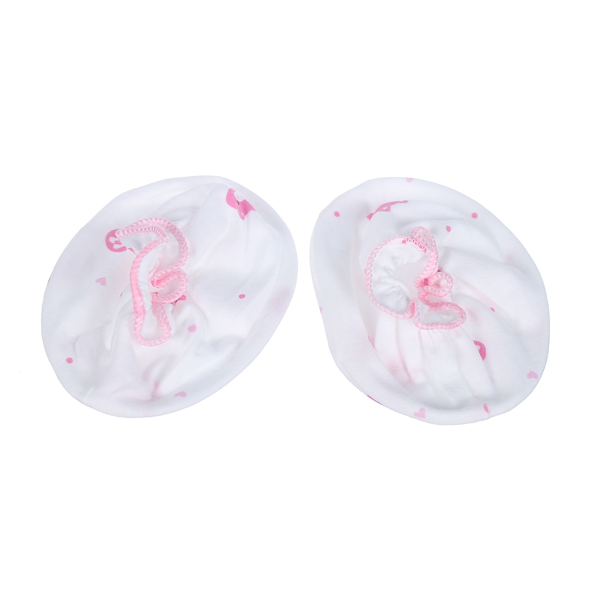 Bao tay chân cho bé KidsPlaza in hình chú heo (Trắng Hồng) - mặt sau
