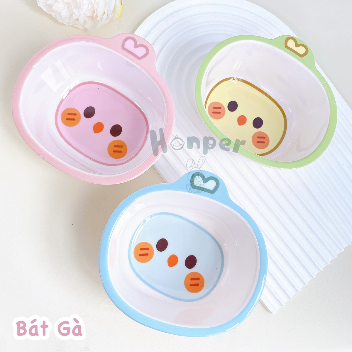 Bát ăn cho bé Honper HP2802 (Mẫu ngẫn nhiên) - mặt phải