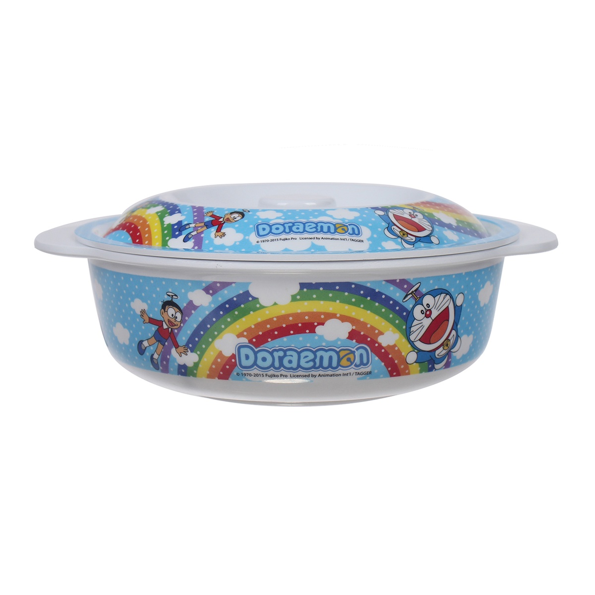 Bát ăn có nắp họa tiết Doraemon Superware BL450-5.5 - mặt trái
