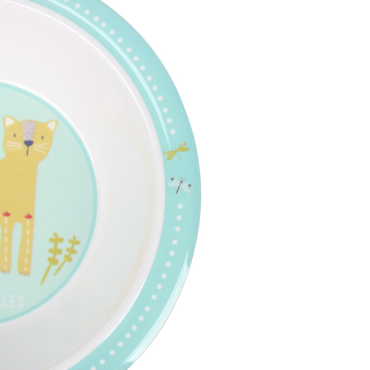 Bát ăn dặm KidsPlaza U07 Forest Blue 90g - mặt phải