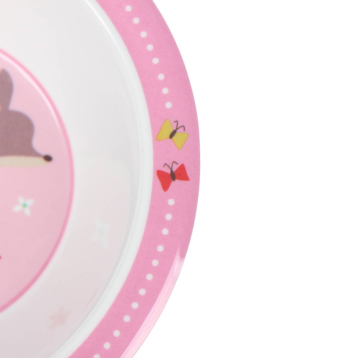 Bát ăn dặm KidsPlaza U07 Forest Pink 90g - mặt trái