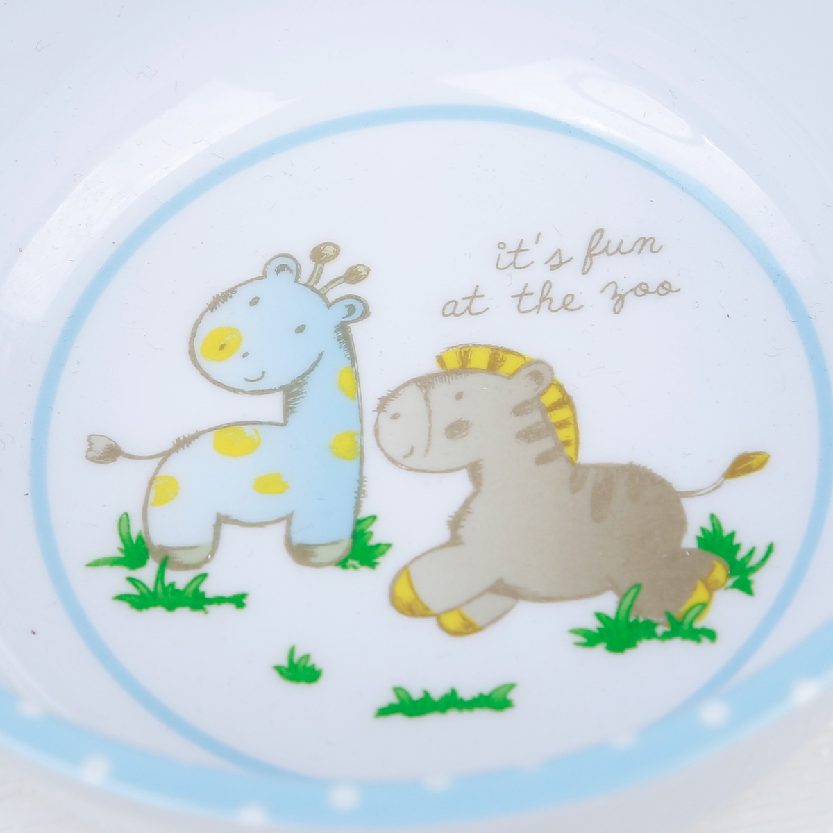 Bát ăn dặm KidsPlaza U10 Zoo Friends 92g - mặt trái