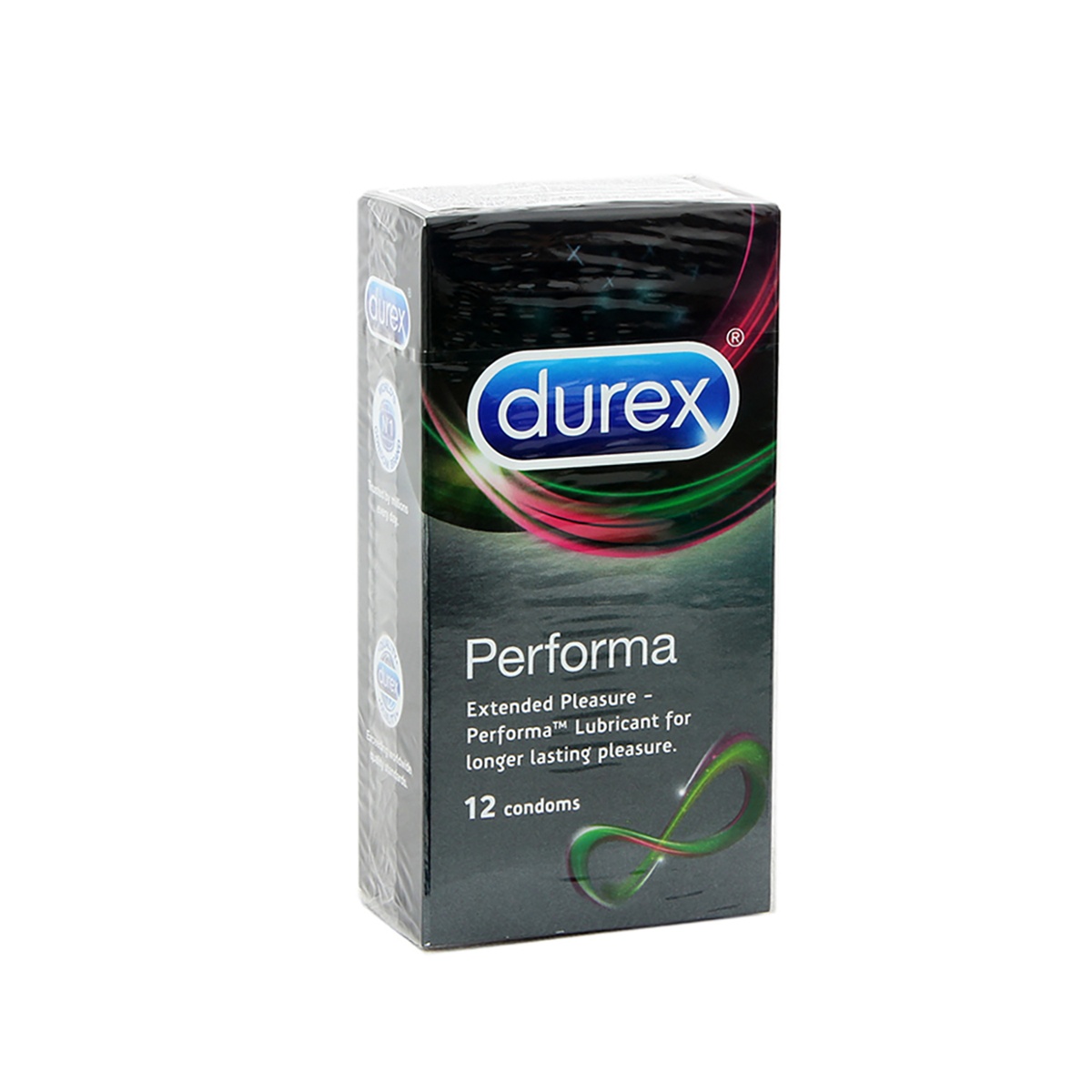 Bao cao su Durex Performa 12'S - mặt trái