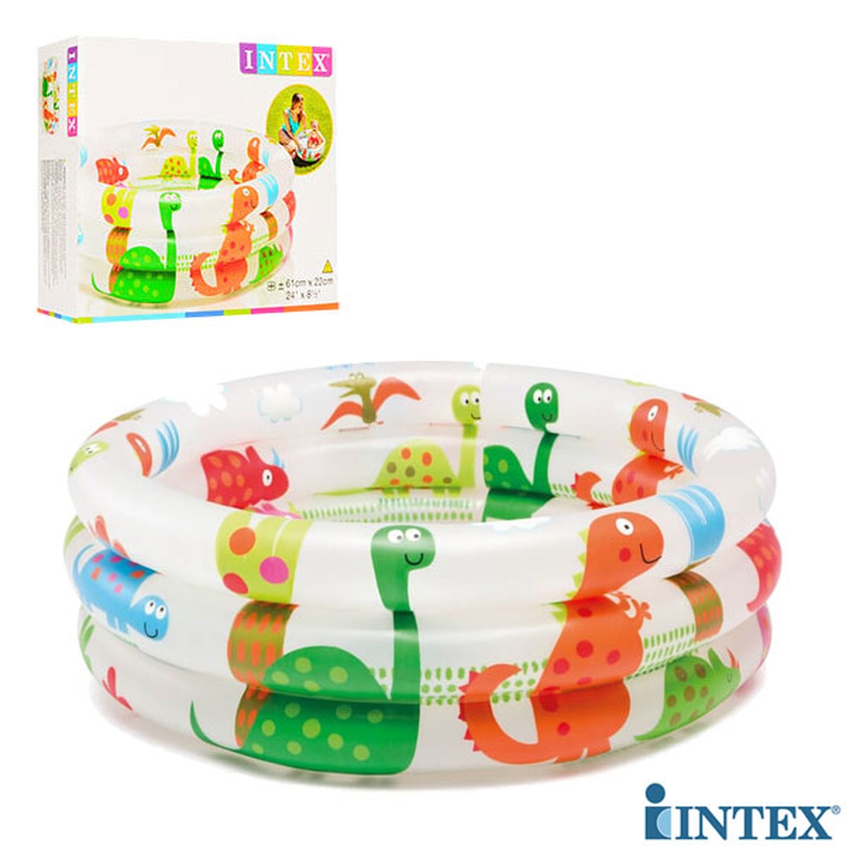 Bể bơi phao INTEX 3 tầng 57106 - mặt sau