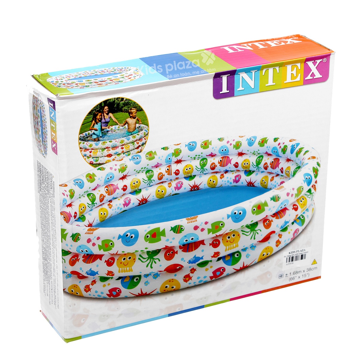Bể bơi phao cho bé 3 tầng INTEX-NK 56440 - góc nghiêng
