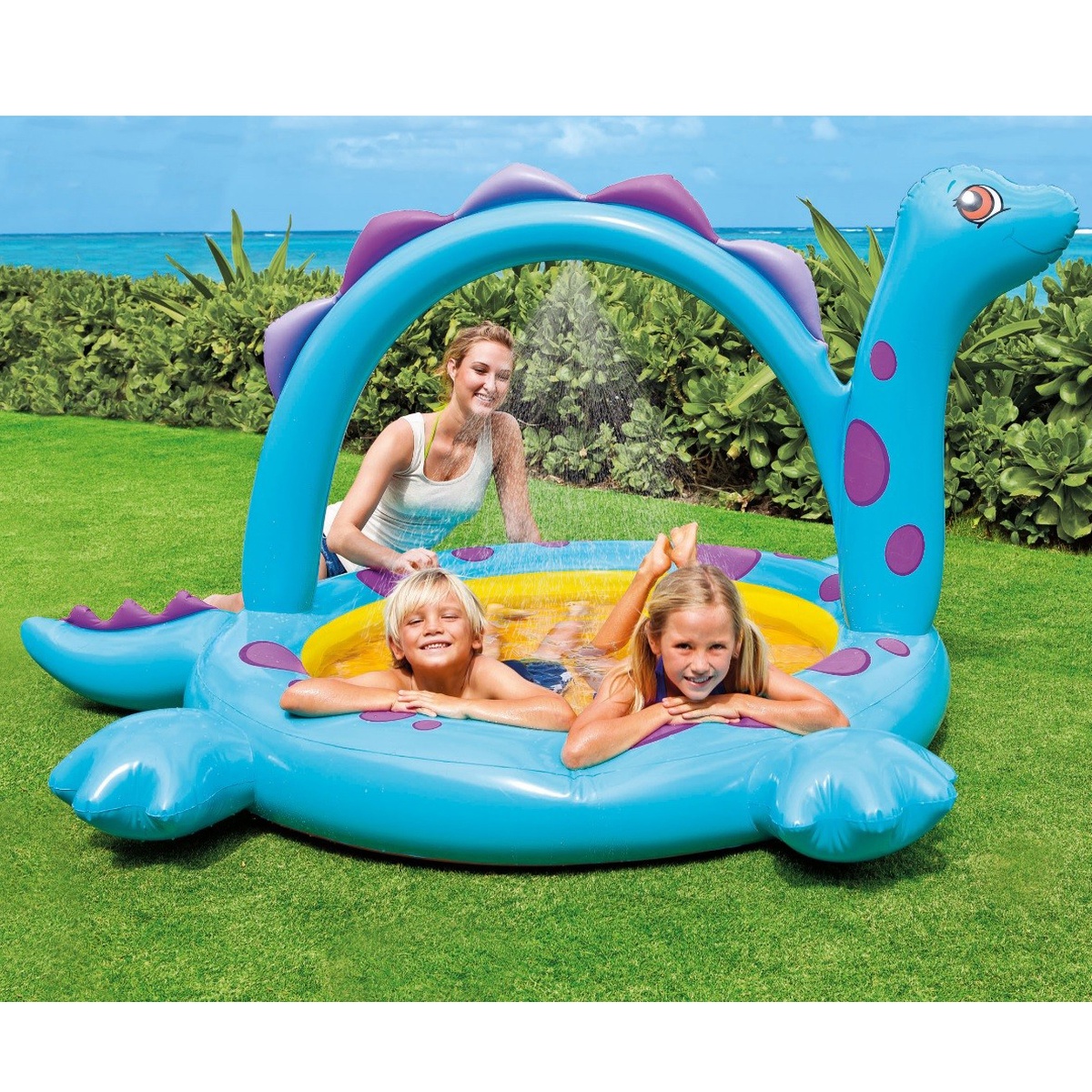 Bể bơi khủng long Intex 57437 - mặt trái