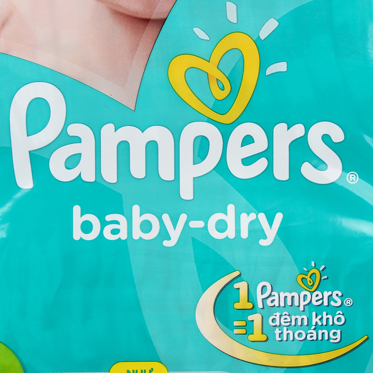 Bỉm Pampers JB L60 - mặt trái