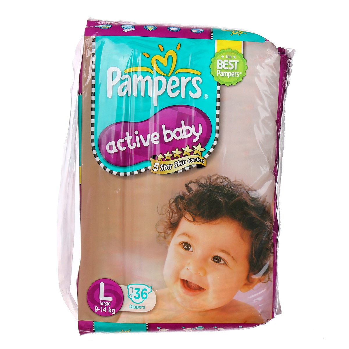 Bỉm dán Pampers CC L36 - mặt trái