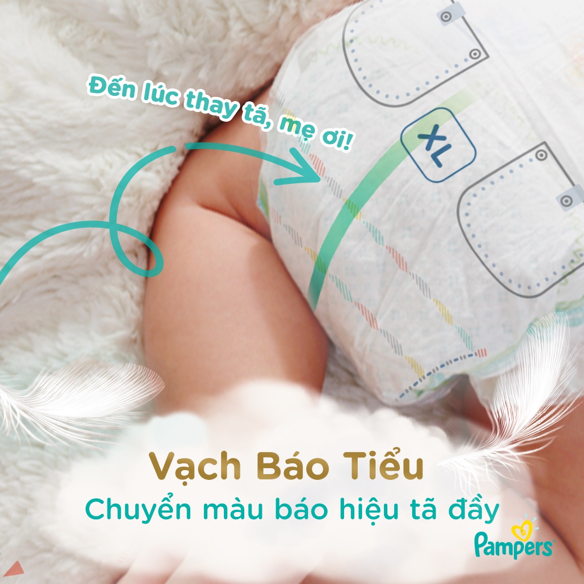 Bỉm - Tã quần Pampers cao cấp Nhật Bản size M 48 miếng - hình 6