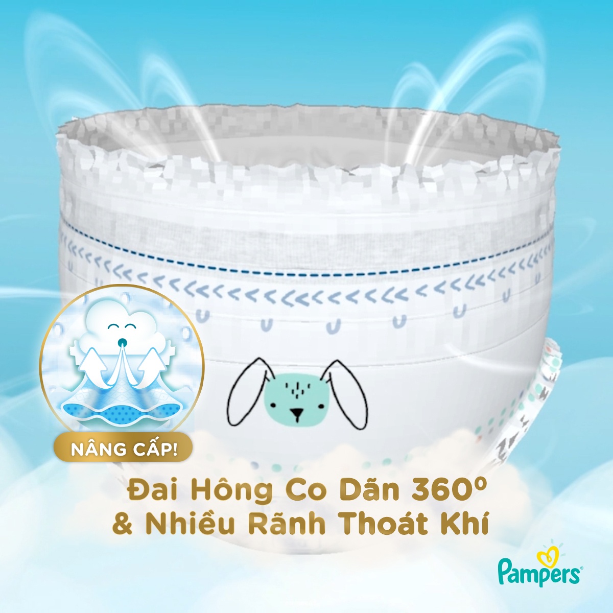 Bỉm - Tã quần Pampers cao cấp Nhật Bản size M 48 miếng - hình 7