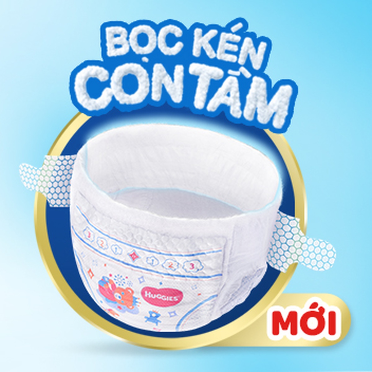 Bỉm - Tã dán Huggies Size S88 miếng (Cho bé từ 4-8kg) - mặt trái