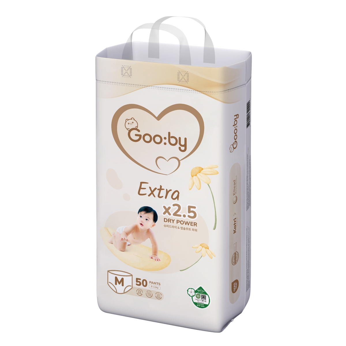 Bỉm - Tã quần Gooby Extra size M 50 miếng (cho bé 6 - 11kg) - mặt trái