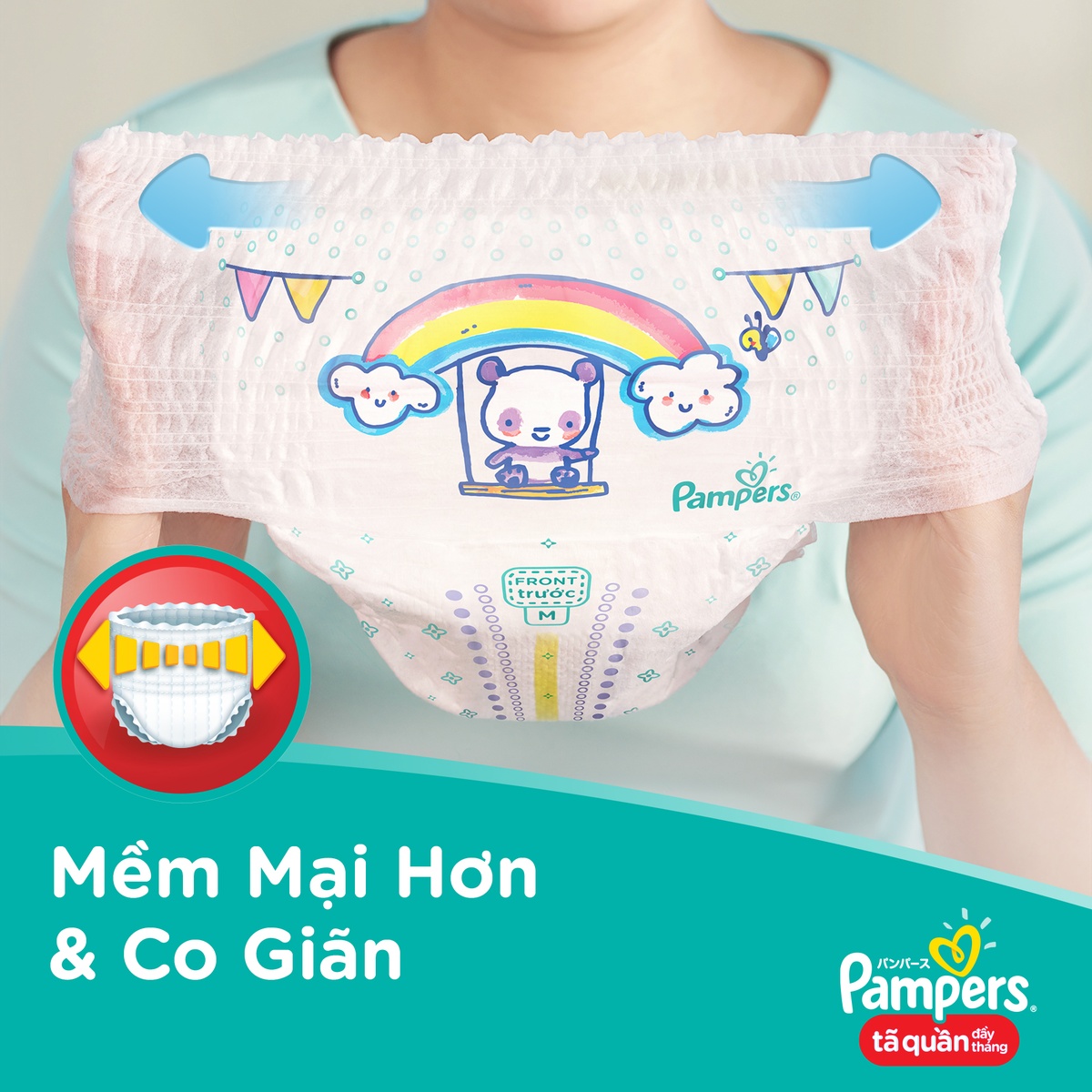 Bỉm - Tã quần Pampers Super Jumbo size L 68 miếng cho bé 9-14kg - hình 7