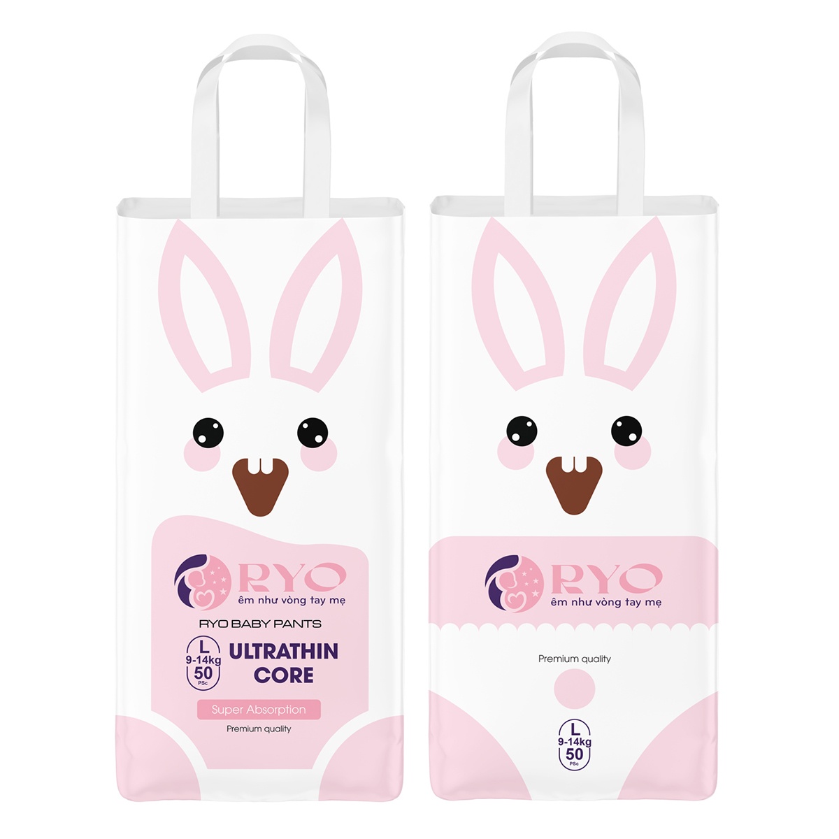 Bỉm - Tã quần Ryo L 50 miếng (cho bé 9-14kg) - mặt sau