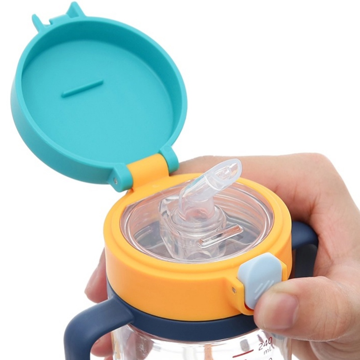Bình tập uống có ống hút Galena GA-B01 - mặt phải