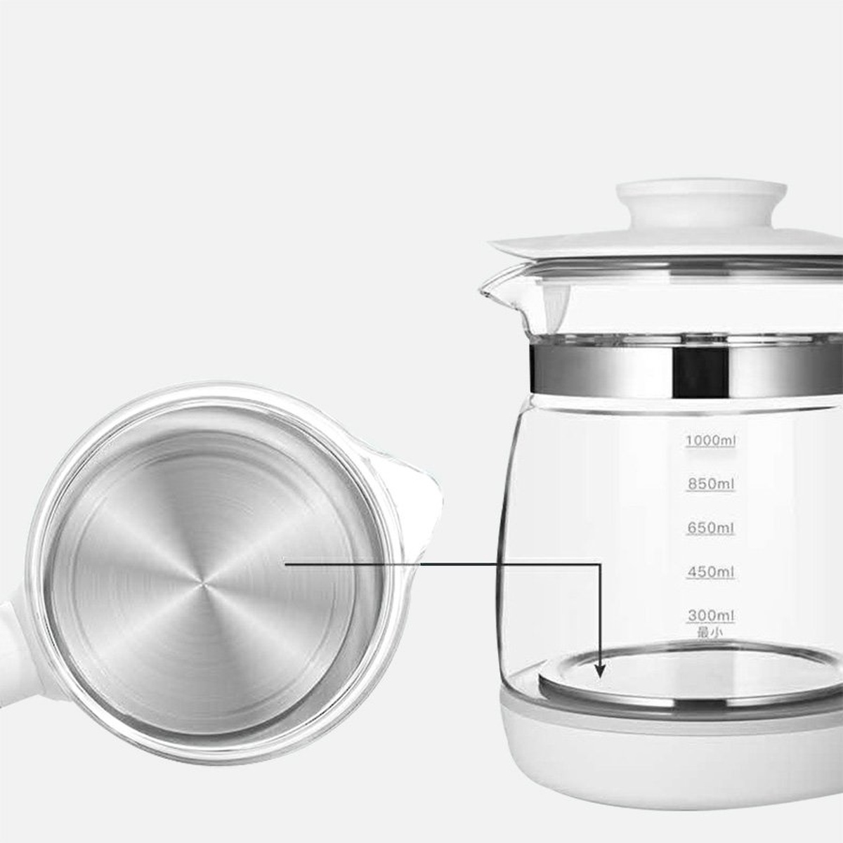 Bình đun nước pha sữa Bonbébé BB06 thông minh - mặt sau