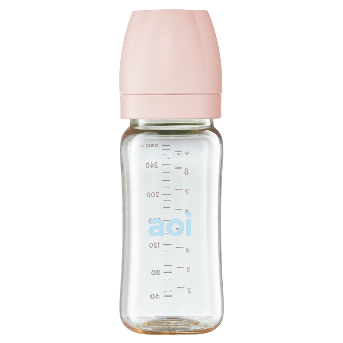 Bình sữa Aoi PPSU Flora 280ml (Màu ngẫu nhiên) - mặt trái