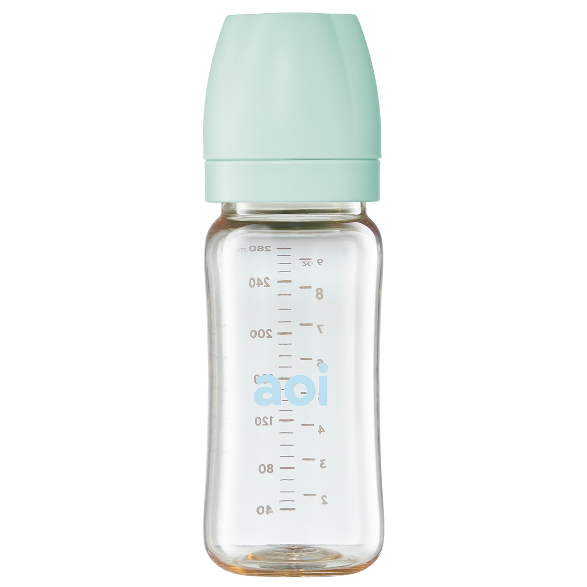 Bình sữa Aoi PPSU Flora 280ml (Màu ngẫu nhiên) - góc nghiêng