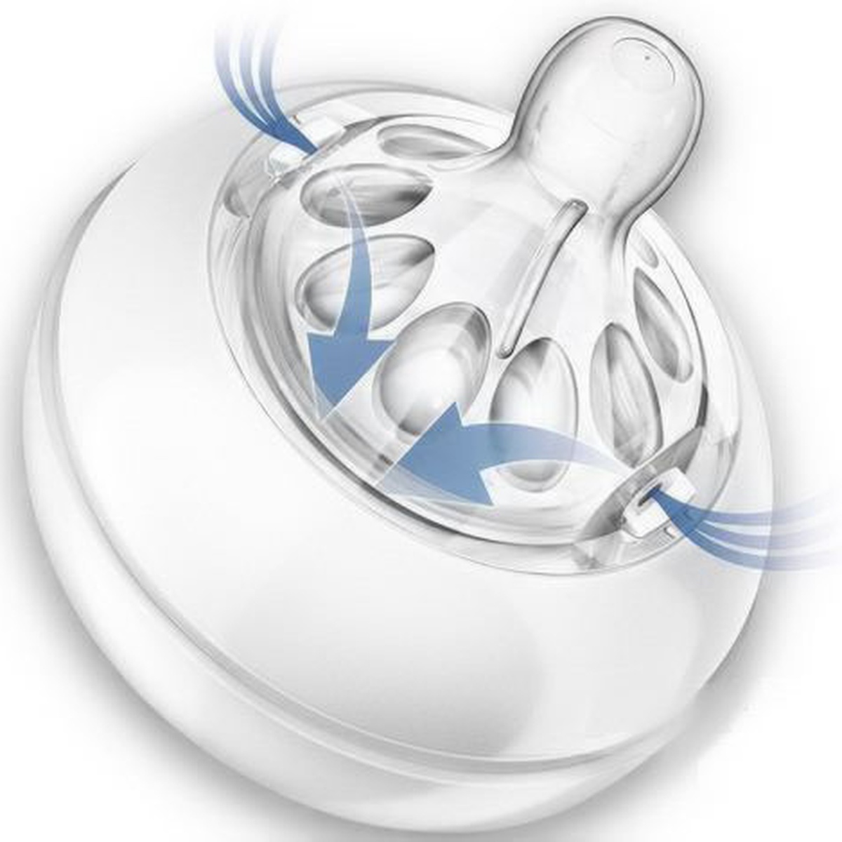 Bộ 2 bình sữa Avent Philips 260ml SCF693.23 - mặt trái