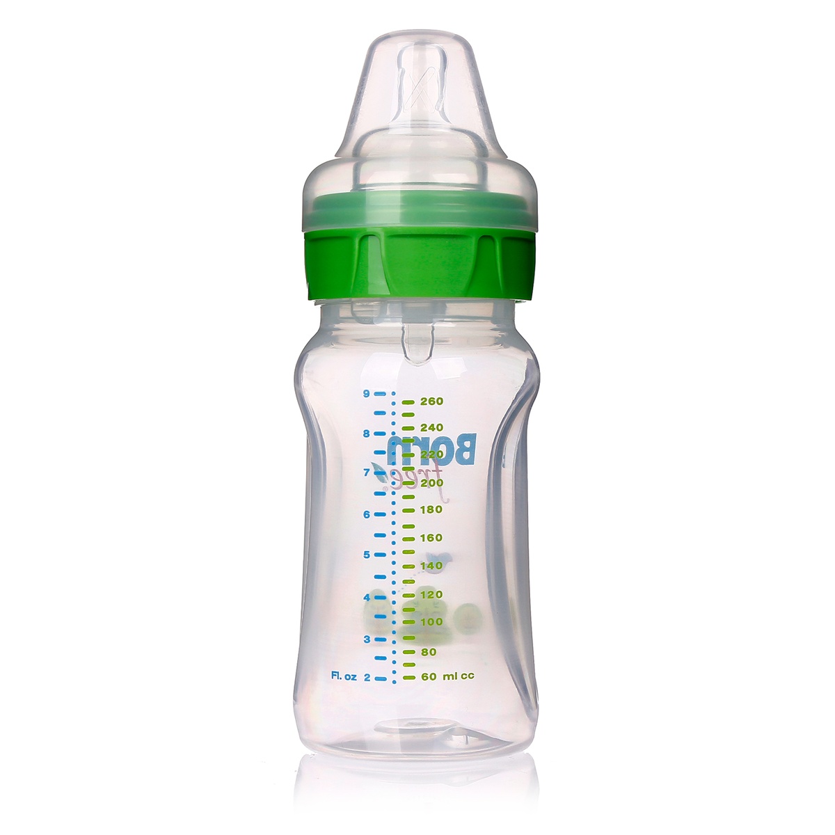 Bình sữa Born free nhựa PP 260ml BF46190 - mặt sau