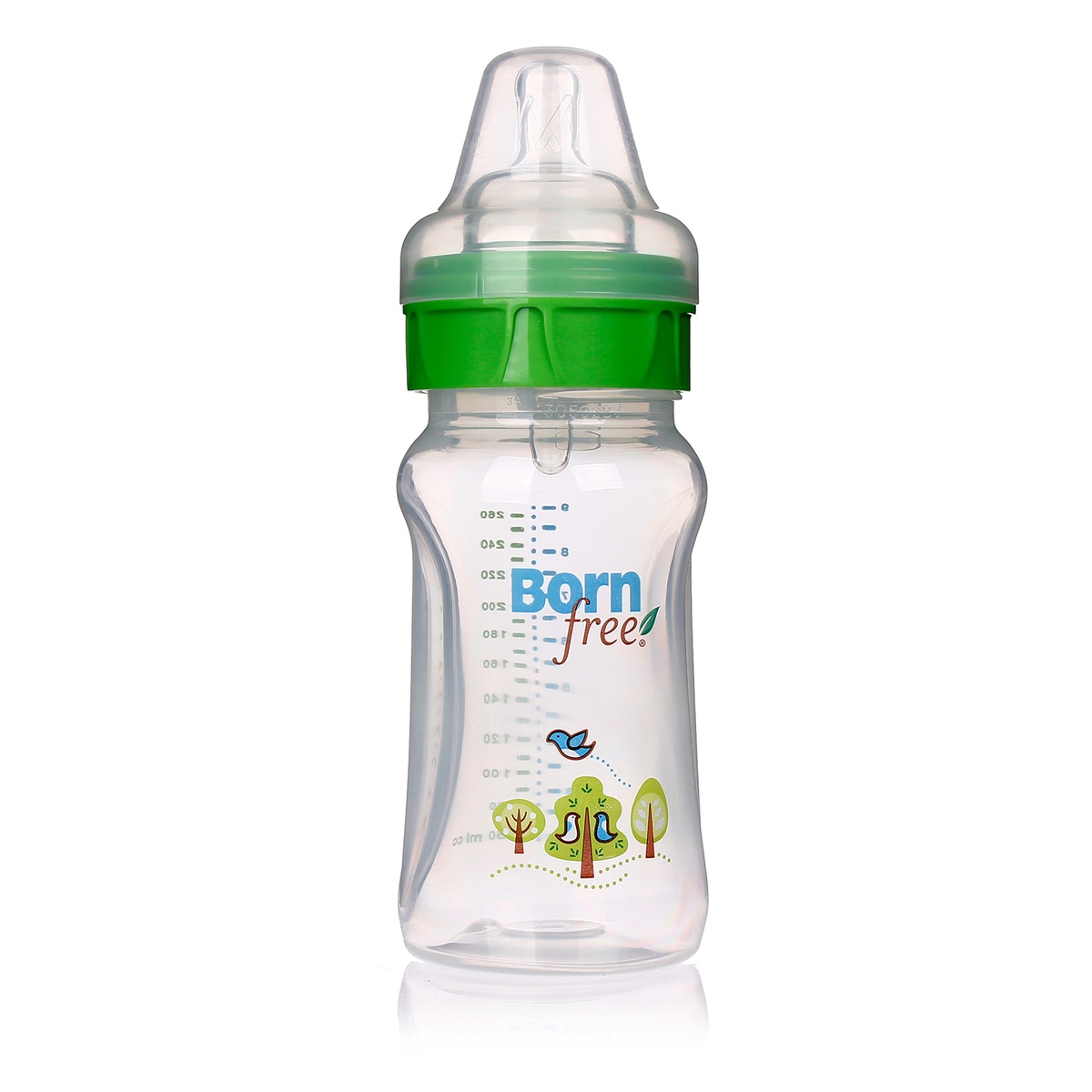 Bình sữa Born free nhựa PP 260ml BF46190 - mặt trái