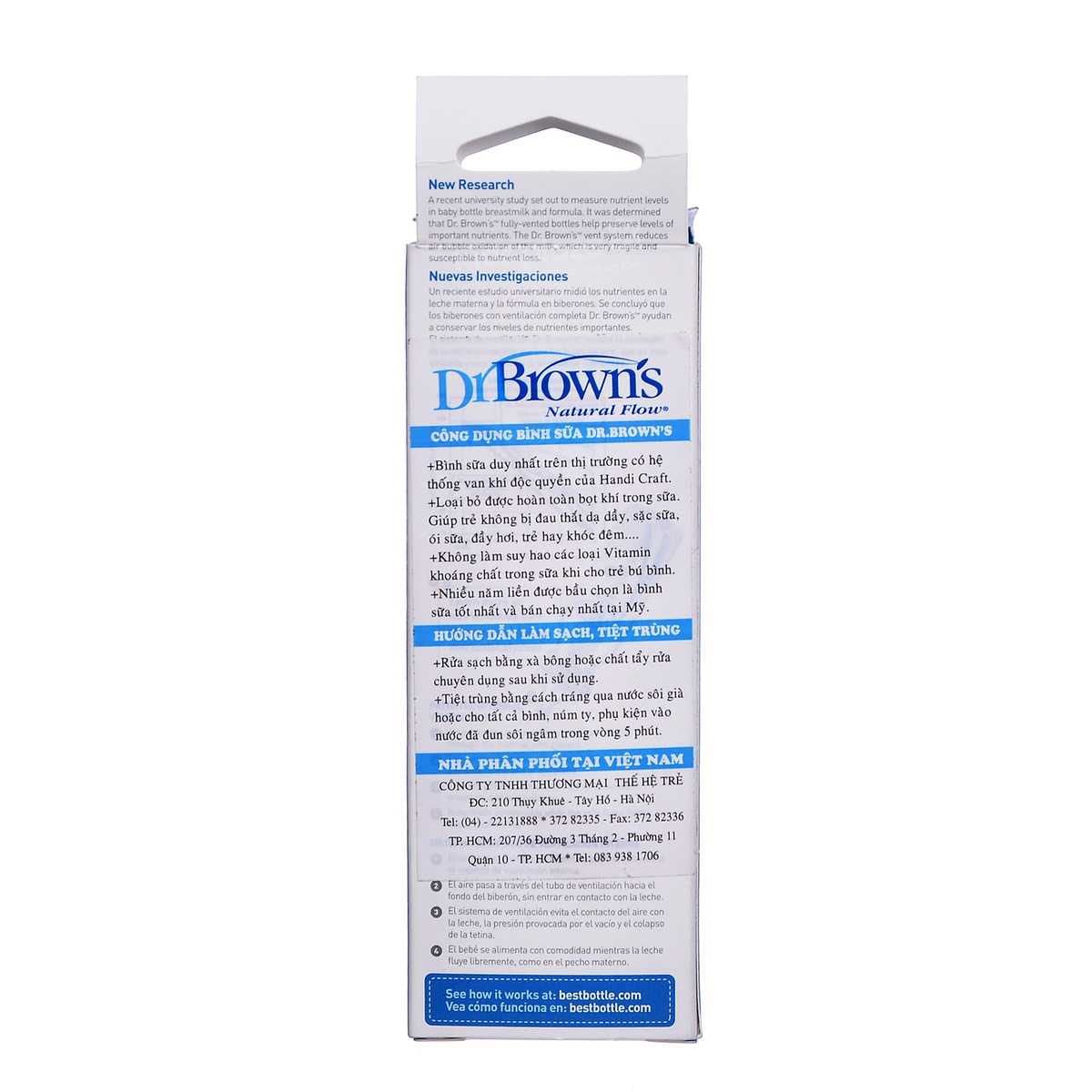 Bình sữa Dr Brown 60ml cổ hẹp - hình 7