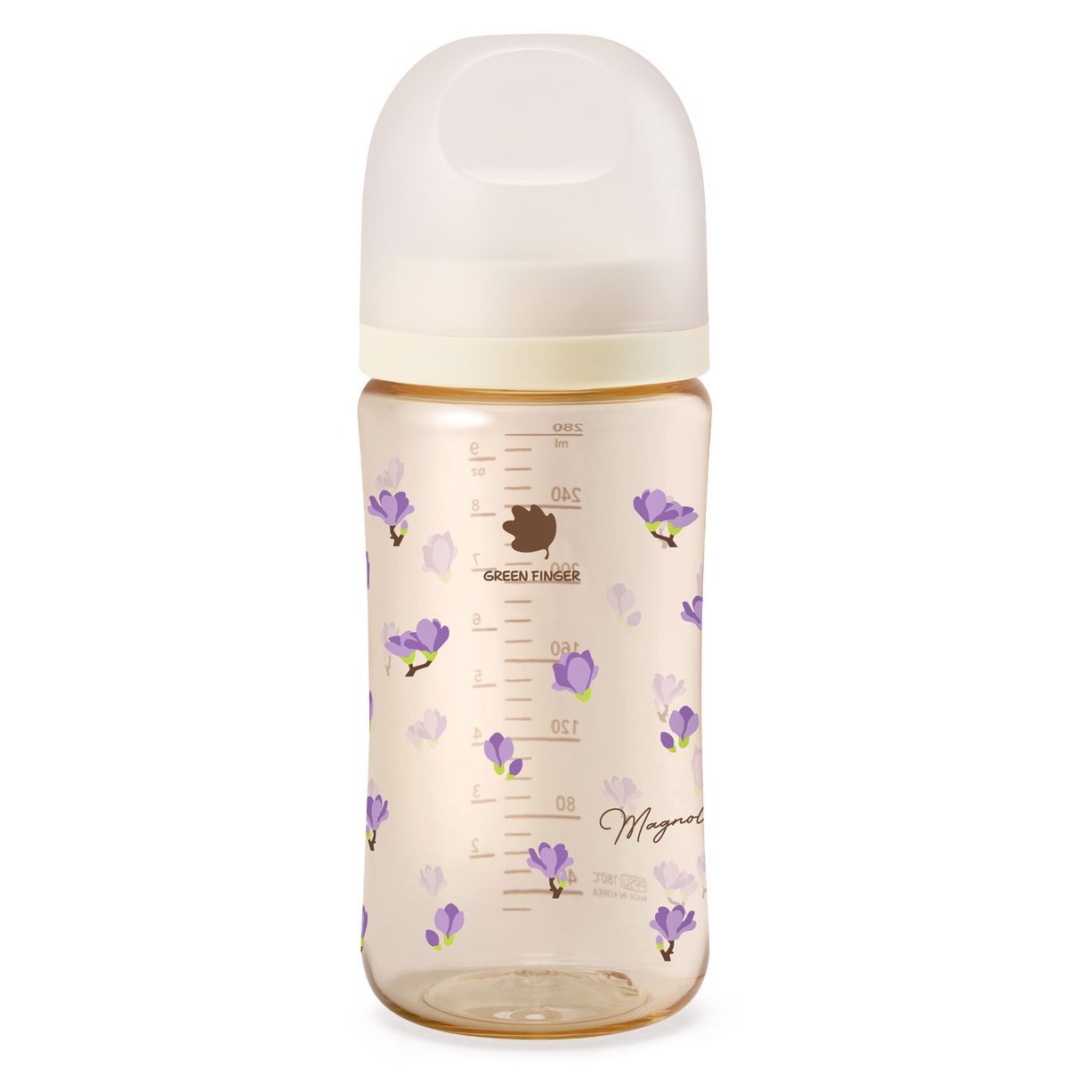  Bình sữa Green Finger Bebegrow PPSU 280ml (Họa tiết ngẫu nhiên) - mặt trái