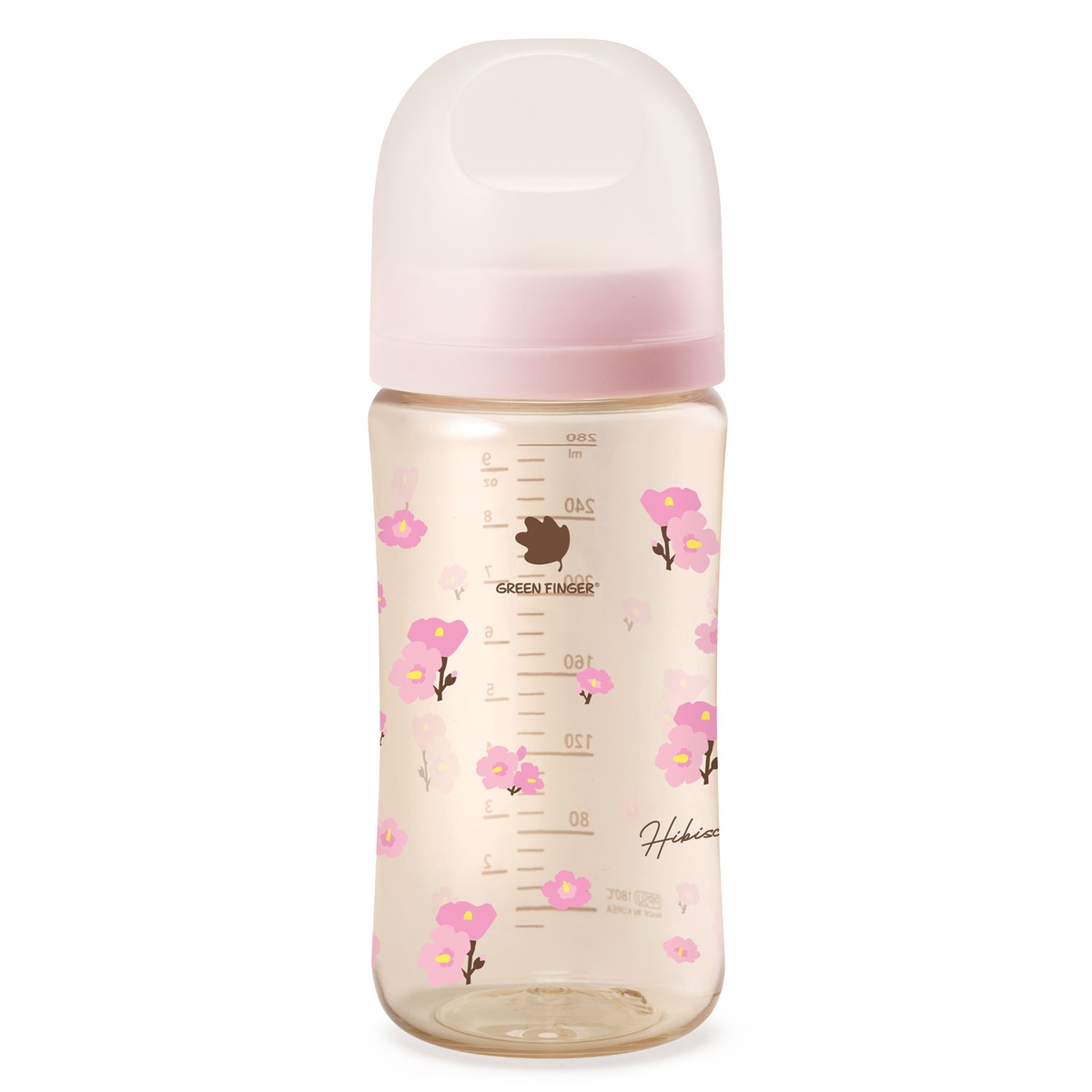 Bình sữa Green Finger Bebegrow PPSU 280ml (Họa tiết ngẫu nhiên) - góc nghiêng