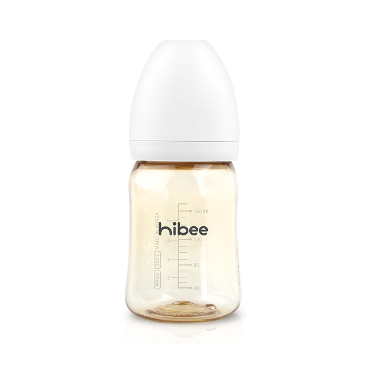 Bình sữa Hibee 8 van PPSU 170ml - mặt trái