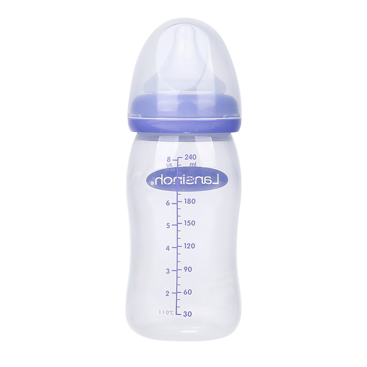 Bình sữa Lansinoh 240ml (3-6M) - mặt trái
