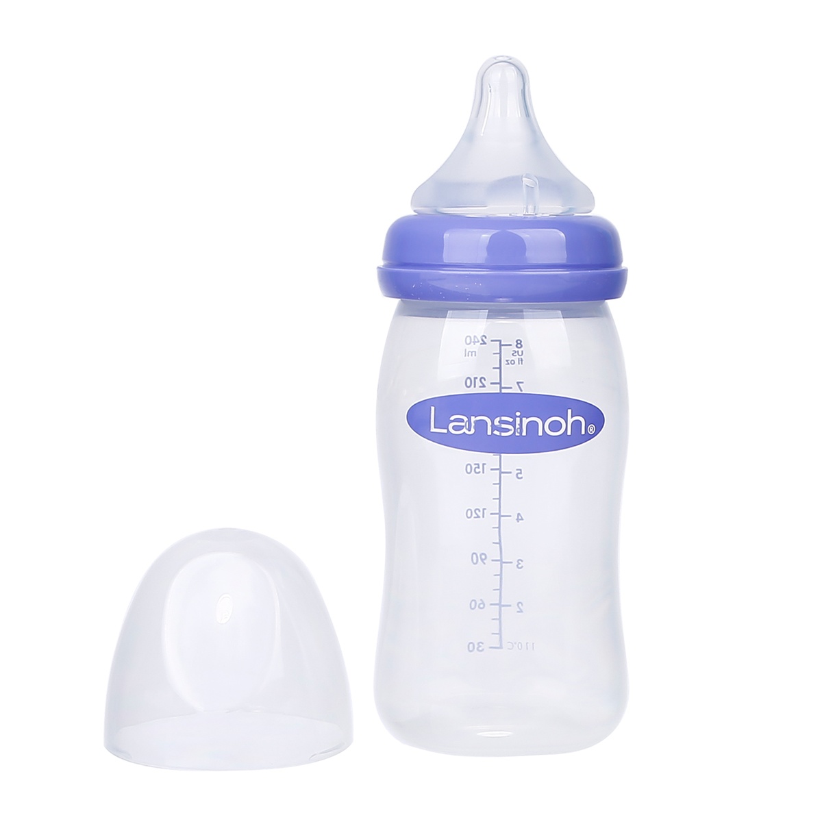 Bình sữa Lansinoh 240ml (3-6M) - mặt phải