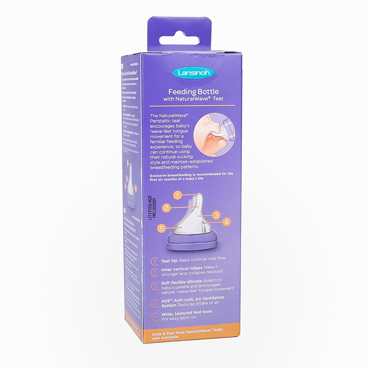 Bình sữa Lansinoh 240ml (3-6M) - hình 6