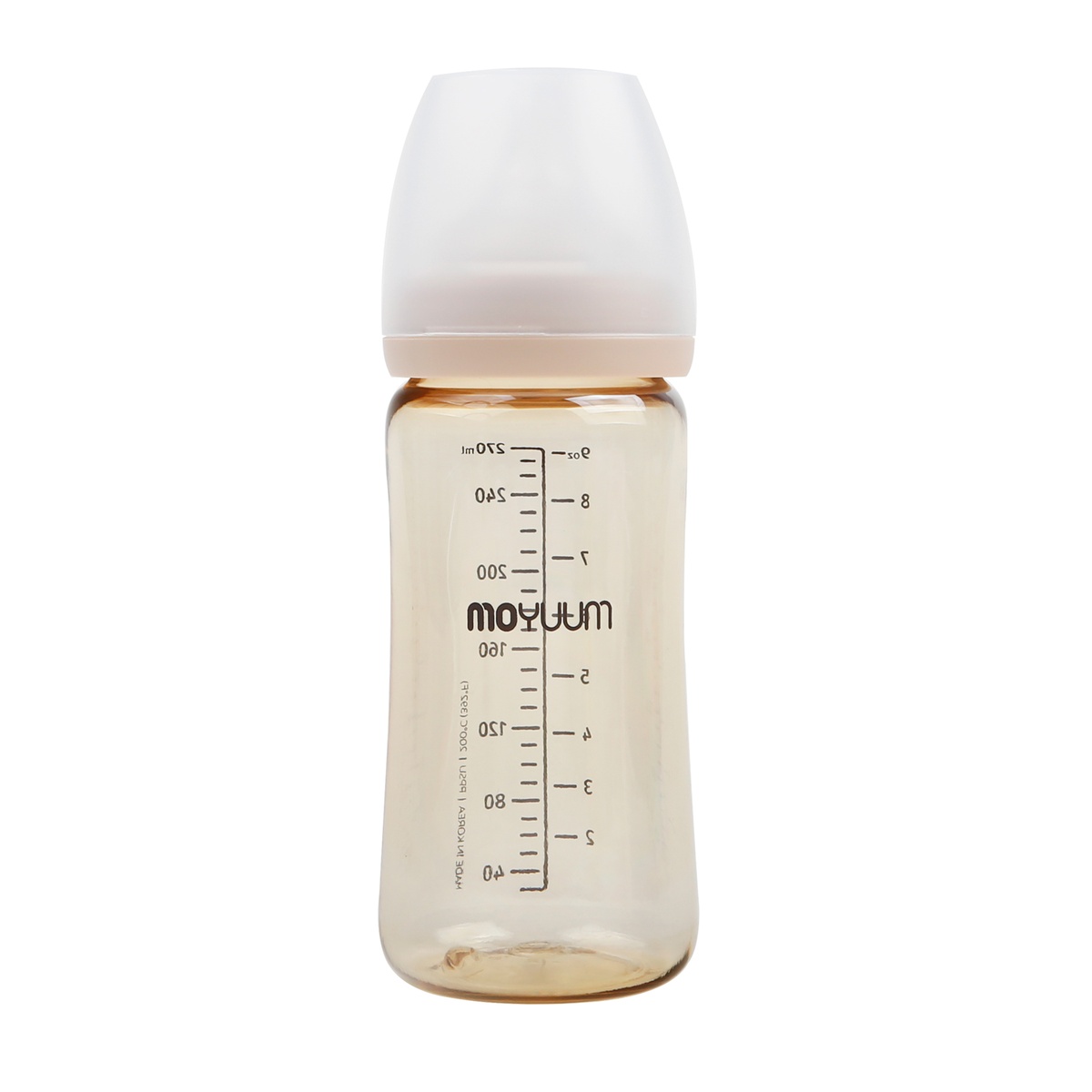 Bình sữa Moyuum 270ml chính hãng cho bé - mặt phải