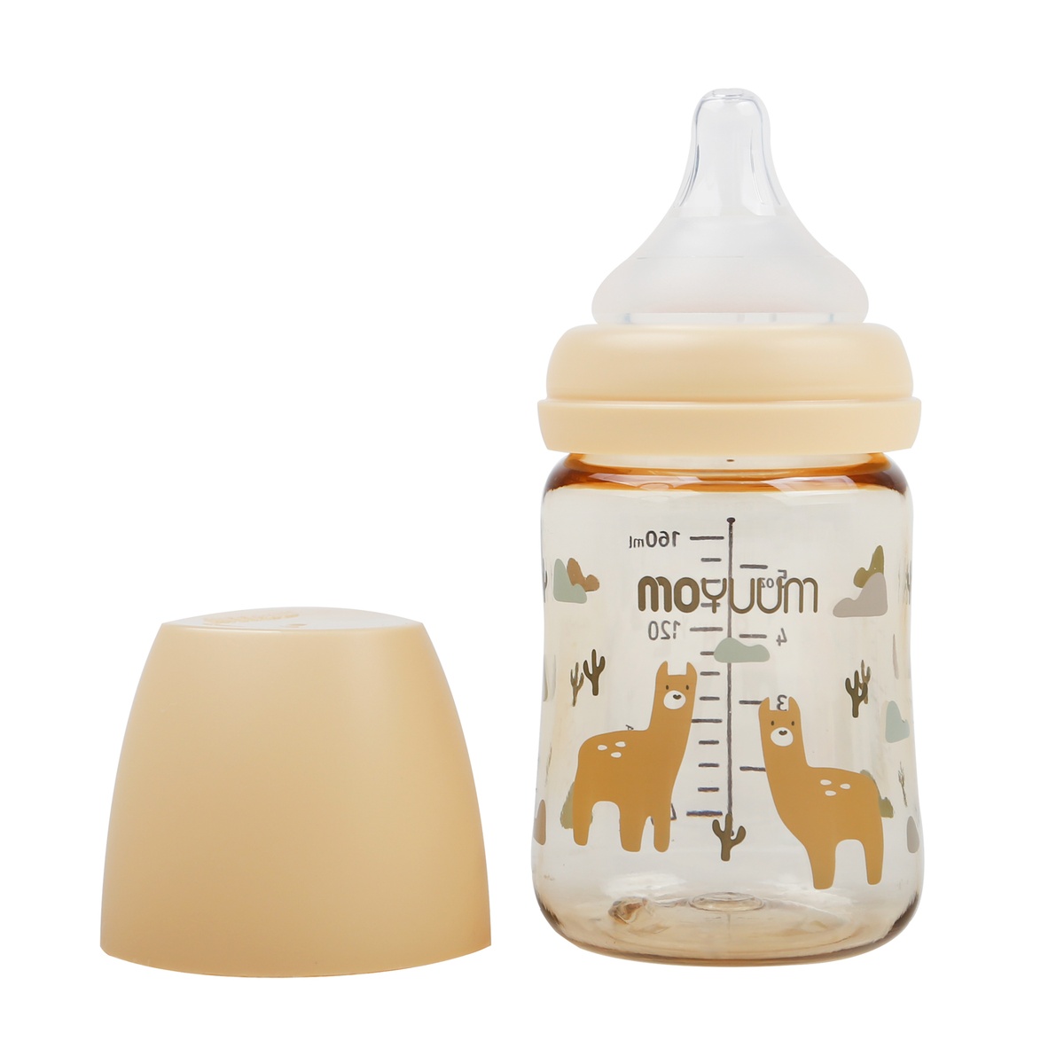 Bình sữa Moyuum lạc đà 170ml - mặt phải