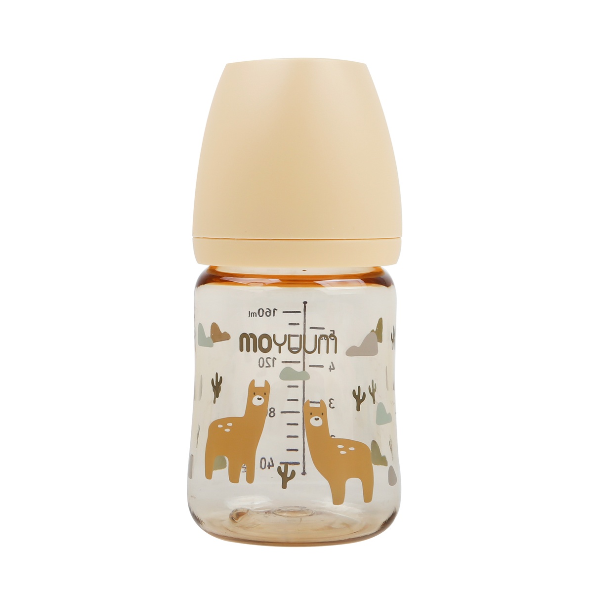 Bình sữa Moyuum lạc đà 170ml - mặt sau