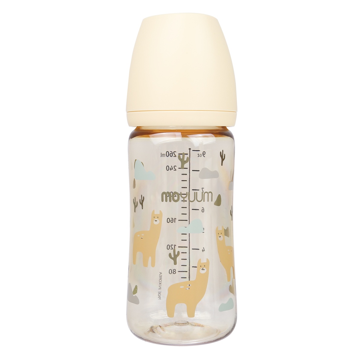 Bình sữa Moyuum lạc đà 270ml  - mặt phải