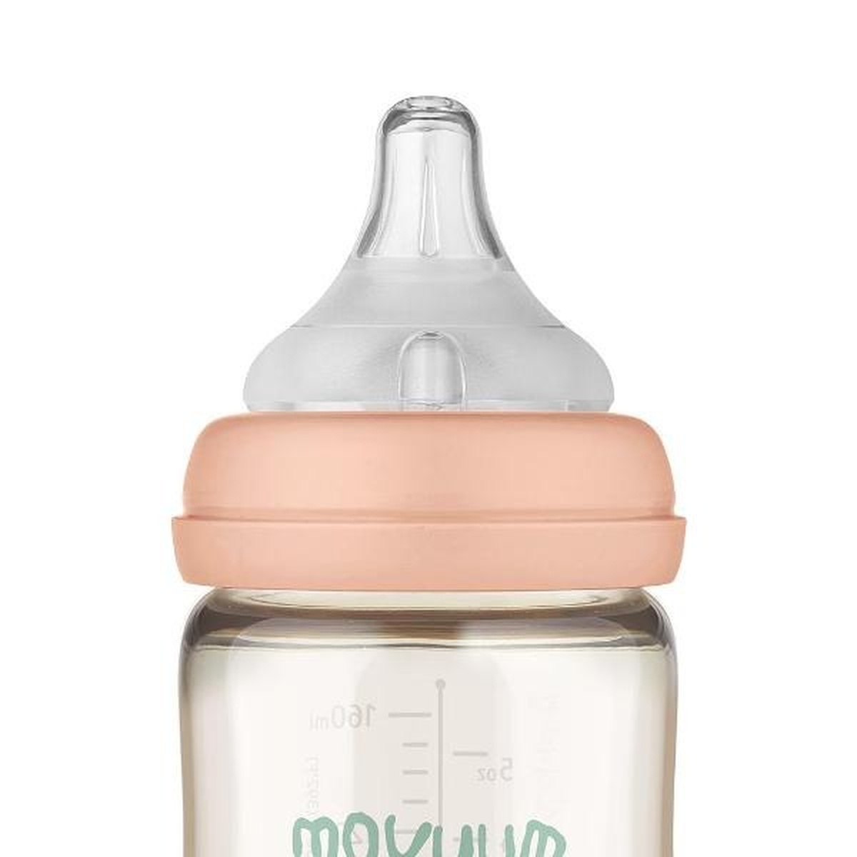 Bình sữa Moyuum Ogu Ogu hồng 170ml - mặt sau