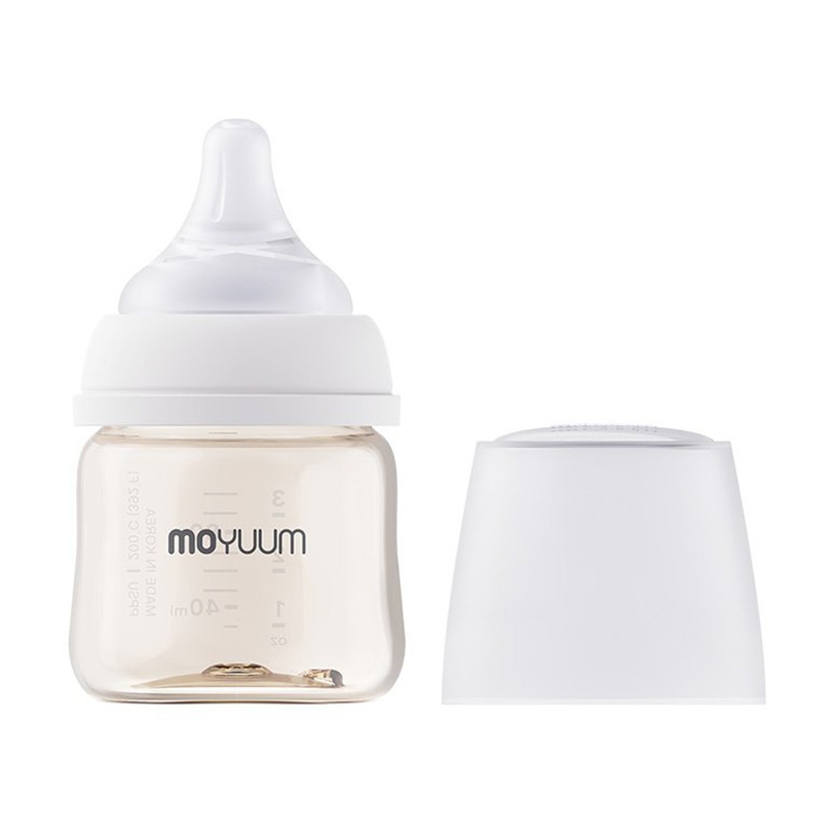 Bình sữa Moyuum PPSU Premium thế hệ thứ 3 Basic 80ml - mặt trái