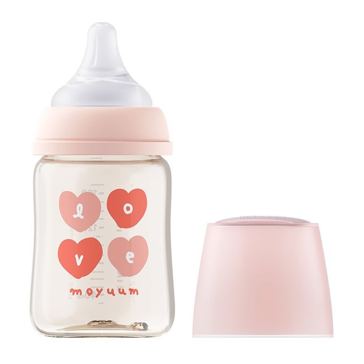 Bình sữa Moyuum PPSU Premium thế hệ thứ 3 More Love 170ml - mặt trái