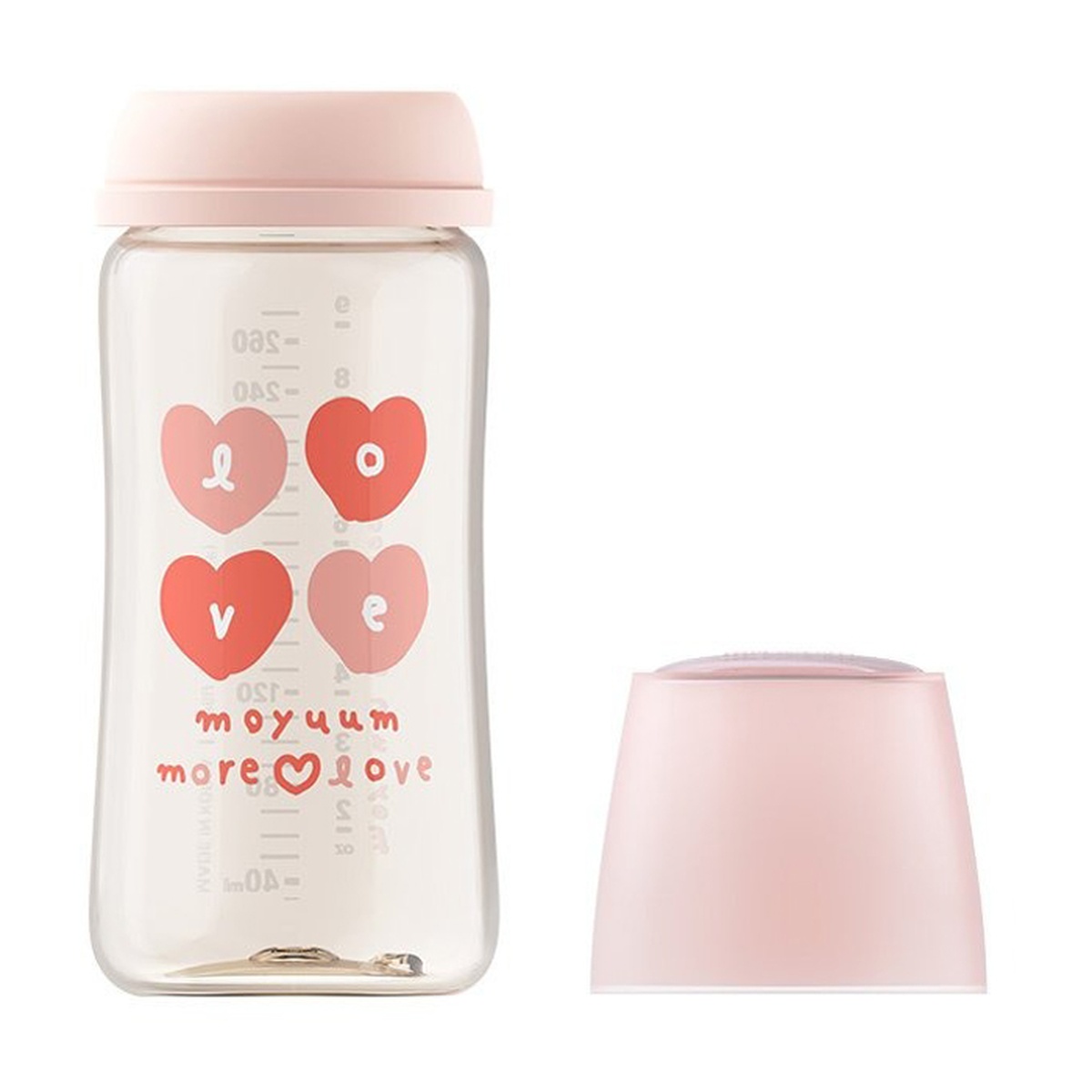 Bình sữa Moyuum PPSU Premium thế hệ thứ 3 More Love 270ml - mặt phải