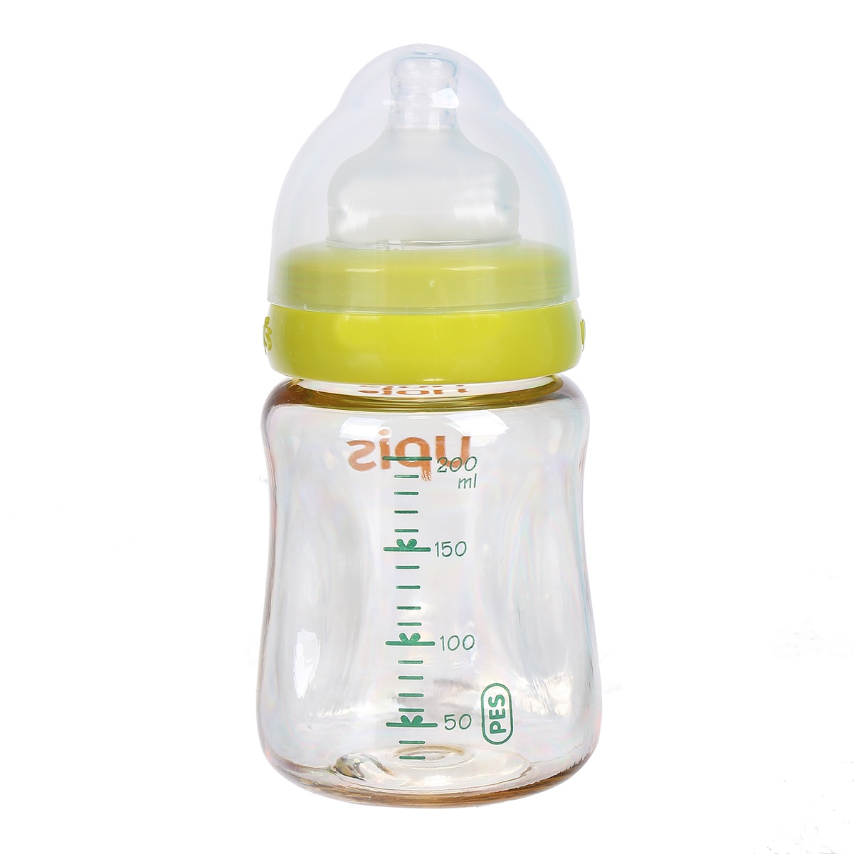 Bình sữa nhựa Upis 200ml chất liệu PES  - mặt sau